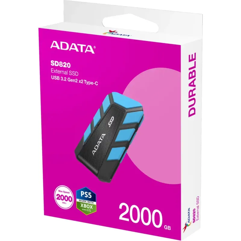 SSD накопитель ADATA SD820 2 TB Blue (SD820-2000G-CBU)