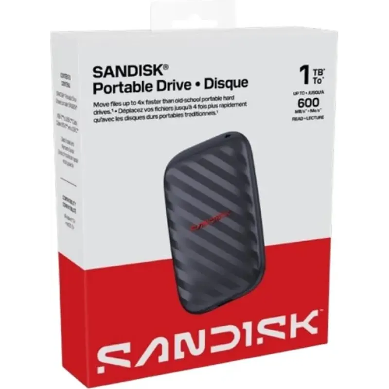 SSD накопитель SANDISK Portable 1TB USB 3.2 Gen 2 Type-C Blue (SDSSDE10-1T00-G25)