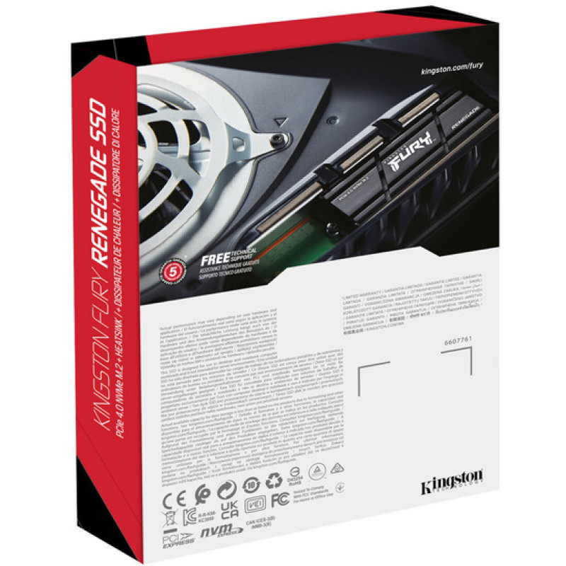 SSD накопитель Kingston FURY Renegade 2 TB with Heatsink (SFYRDK/2000G)
