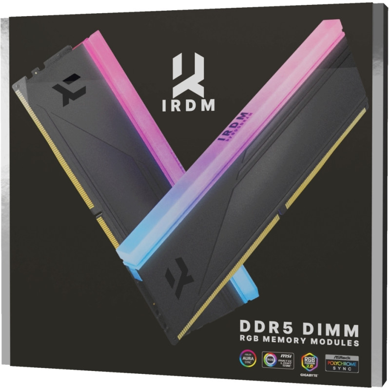 Оперативна пам'ять GOODRAM 32 GB (2x16GB) DDR5 6800 MHz IRDM RGB Black (IRG-68D5L34S/32GDC)