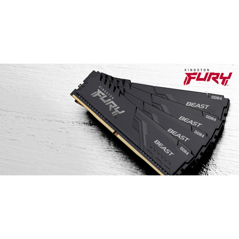 Оперативная память Kingston FURY 16 GB DDR4 3200 MHz Beast Black (KF432C16BB1/16WP)