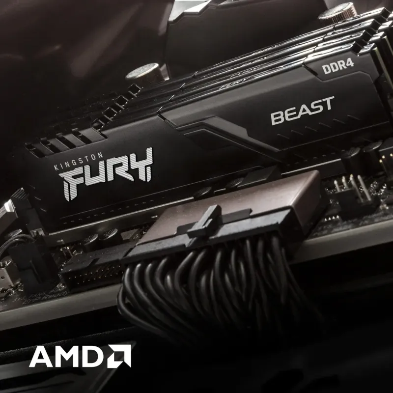 Оперативная память Kingston FURY 16 GB DDR4 3200 MHz Beast Black (KF432C16BB1/16WP)