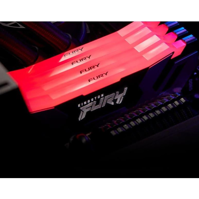 Оперативна пам'ять Kingston FURY 32 GB DDR5 6400 MHz Renegade Silver/Black RGB (KF564C32RSA-32)