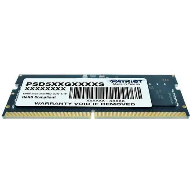 Оперативная память PATRIOT 8 GB SO-DIMM DDR5 5600 MHz (PSD58G560041S)