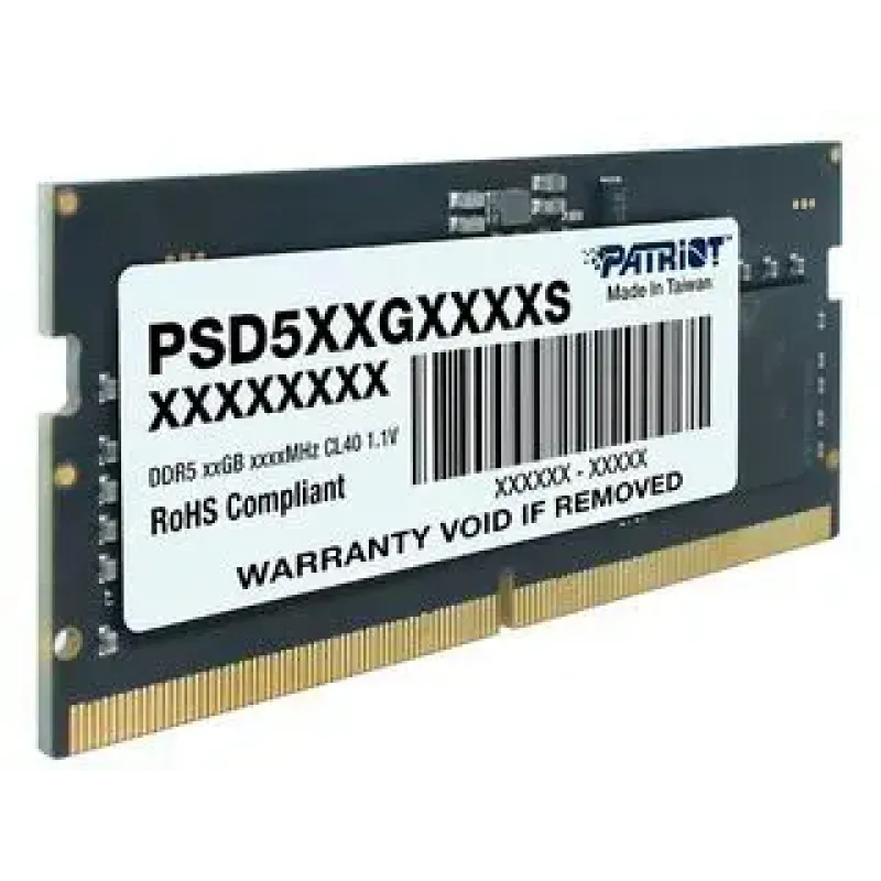 Оперативная память PATRIOT 8 GB SO-DIMM DDR5 5600 MHz (PSD58G560041S)
