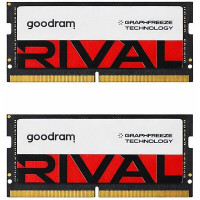 Оперативная память GOODRAM 64 GB (2x32GB) SO-DIMM DDR5 5600 MHz Rival (GGEES5-56L40/64GDC)