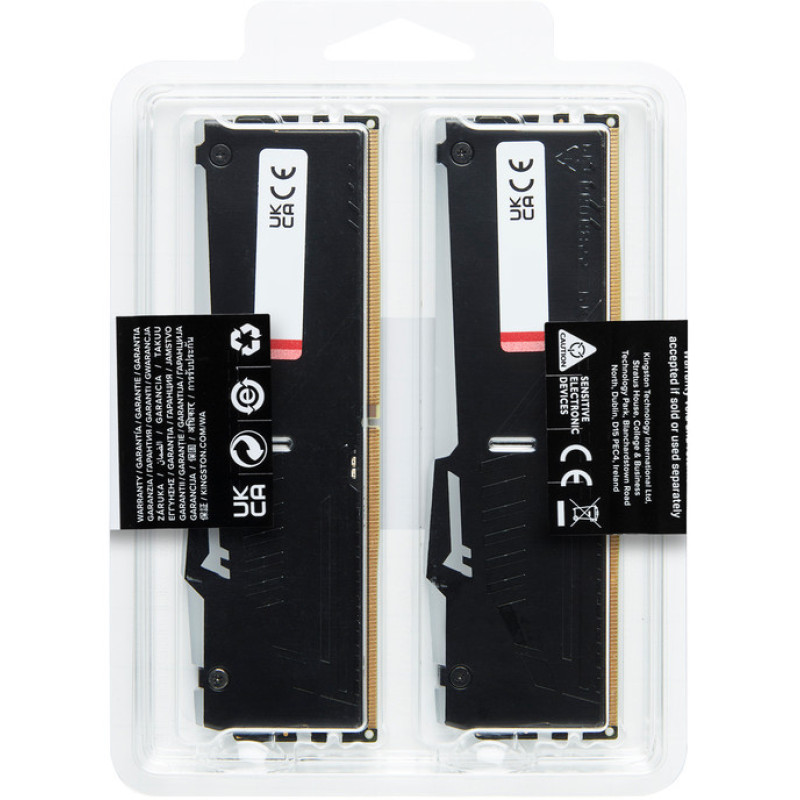 Оперативная память Kingston FURY 32 GB (2x16GB) DDR5 5200 MHz Beast RGB (KF552C36BBEAK2-32)