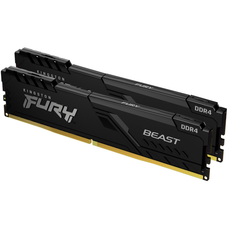 Оперативная память Kingston FURY 32 GB (2x16GB) DDR4 3200 MHz Beast Black (KF432C16BB1K2/32)