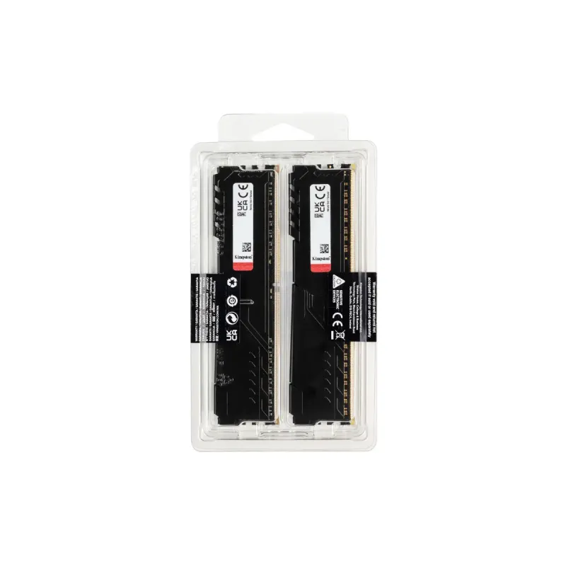 Оперативна пам'ять Kingston FURY 32 GB (2x16GB) DDR4 3200 MHz Beast Black (KF432C16BB1K2/32)