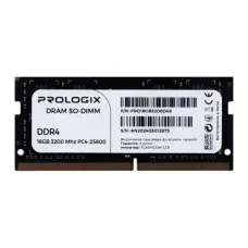Оперативная память Prologix 16 GB SO-DIMM DDR4 3200 MHz (PRO16GB3200D4S)
