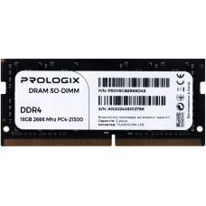 Prologix 16 GB SO-DIMM DDR4 2666 MHz (PRO16GB2666D4S)