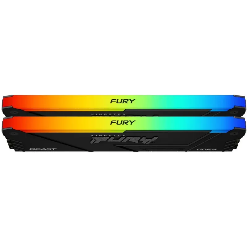 Оперативная память Kingston FURY 32 GB (2x16GB) DDR4 3200 MHz Beast RGB (KF432C16BB12AK2/32WP)