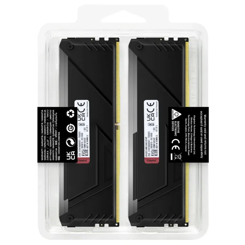 Оперативная память Kingston FURY 32 GB (2x16GB) DDR4 3200 MHz Beast RGB (KF432C16BB12AK2/32WP)