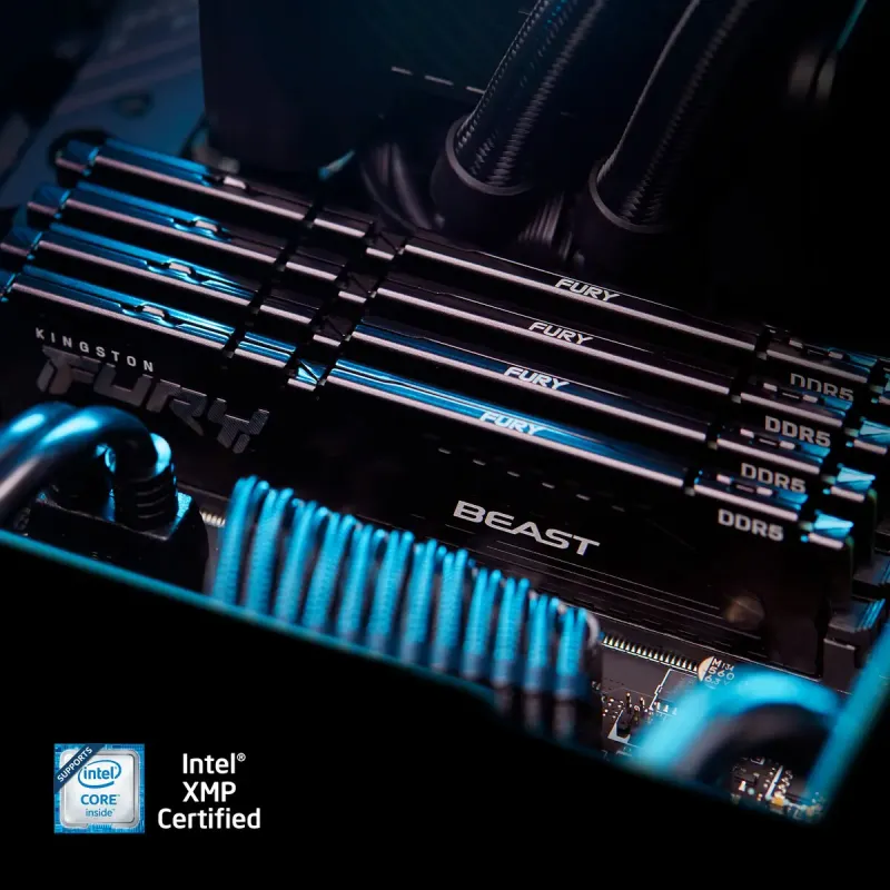 Оперативная память Kingston FURY 64 GB (2x32GB) DDR5 5200 MHz Beast Black EXPO (KF552C40BB2K2-64)