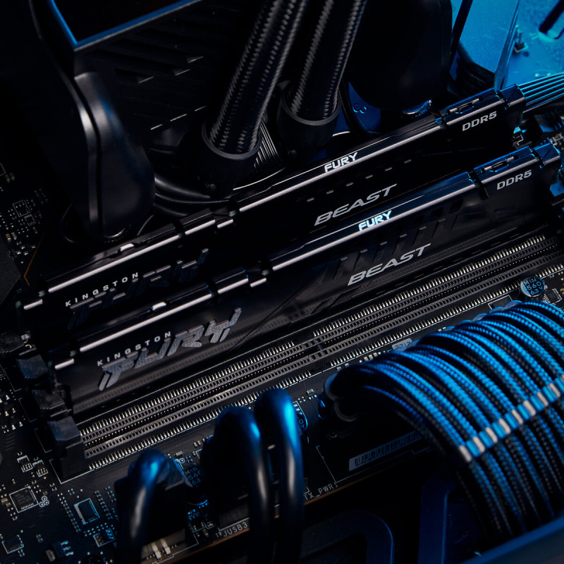 Оперативная память Kingston FURY 64 GB (2x32GB) DDR5 5200 MHz Beast Black EXPO (KF552C40BB2K2-64)