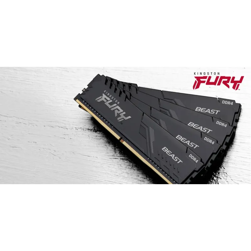 Оперативная память Kingston FURY 32 GB (2x16GB) DDR4 3200 MHz Beast Black (KF432C16BB1K2/32WP)