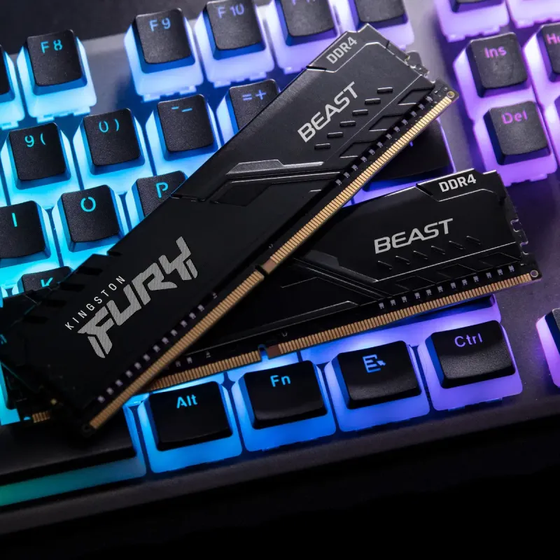 Оперативная память Kingston FURY 32 GB (2x16GB) DDR4 3200 MHz Beast Black (KF432C16BB1K2/32WP)