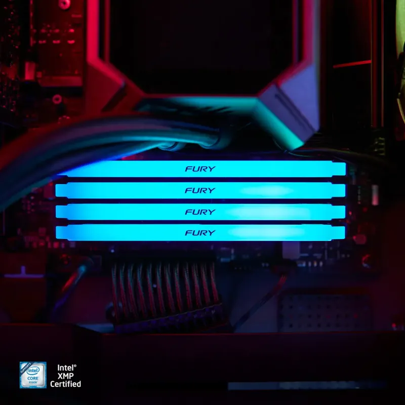 Оперативная память Kingston FURY 16 GB (2x8GB) DDR4 3200 MHz Beast RGB (KF432C16BB2AK2/16WP)