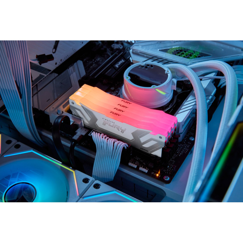 Оперативная память Kingston Fury Renegade White RGB 48GB (2x24) DDR5 8800 MHz (KF588CU42RWAK2-48)