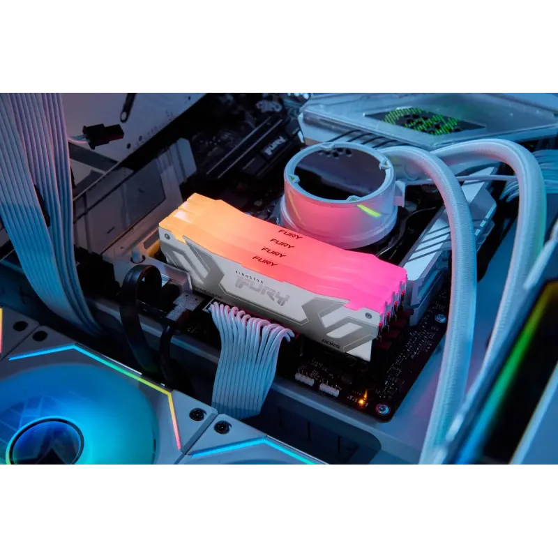 Оперативная память Kingston Fury Renegade White RGB 48GB (2x24) DDR5 8800 MHz (KF588CU42RWAK2-48)