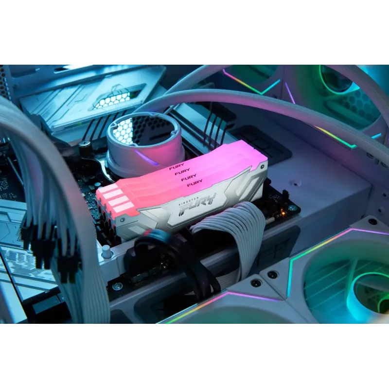 Оперативная память Kingston Fury Renegade White RGB 48GB (2x24) DDR5 8800 MHz (KF588CU42RWAK2-48)