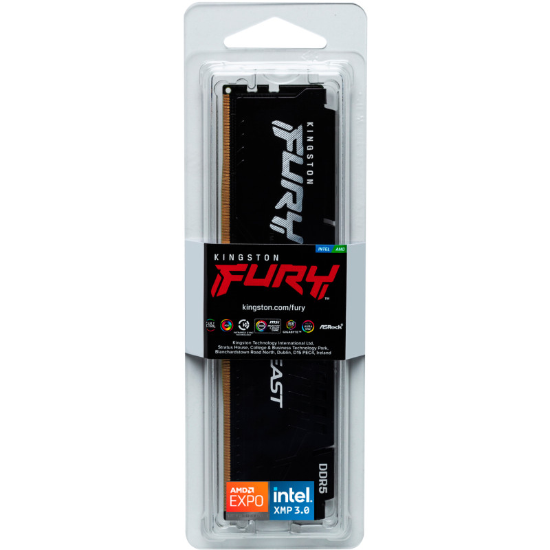Оперативная память Kingston FURY 64 GB DDR5 5600 MHz Beast Black EXPO (KF556C40BB-64)