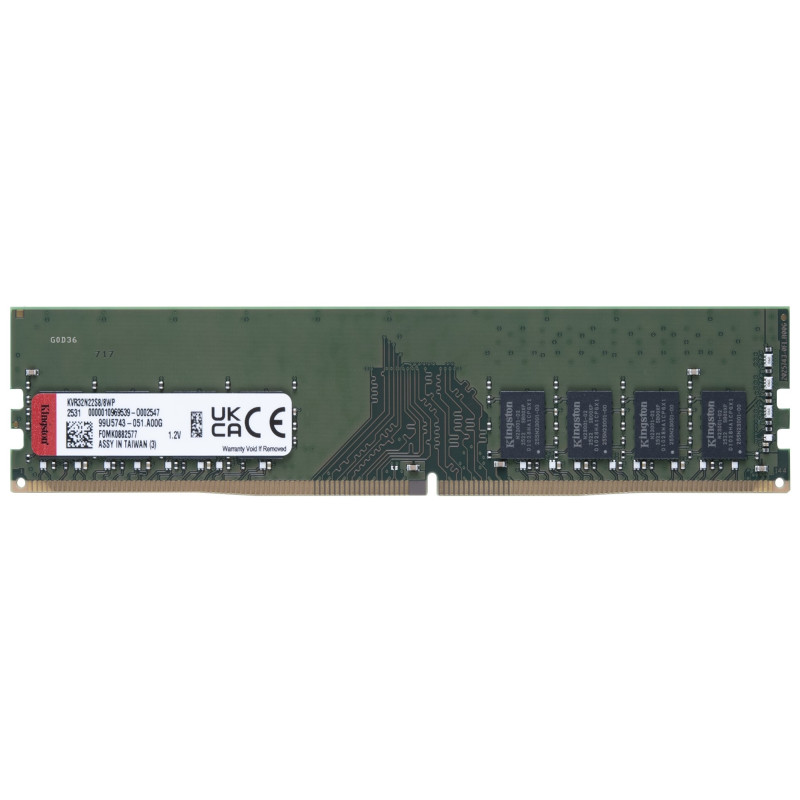 Оперативна пам'ять Kingston ValueRAM DDR4 1x8GB (KVR32N22S8/8WP)