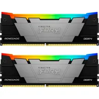 Оперативная память Kingston FURY 32 GB (2x16GB) DDR4 3200 MHz Renegade RGB Black (KF432C16RB12AK2/32)