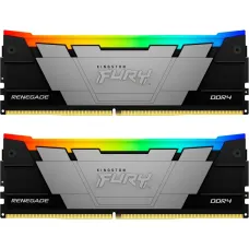Оперативная память Kingston FURY 32 GB (2x16GB) DDR4 3200 MHz Renegade RGB Black (KF432C16RB12AK2/32)