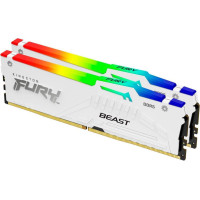 Оперативна пам'ять Kingston FURY 16 GB (2x8GB) DDR5 5200 MHz Beast RGB White (KF552C40BWAK2-16)
