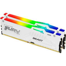 Оперативна пам'ять Kingston FURY 16 GB (2x8GB) DDR5 5200 MHz Beast RGB White (KF552C40BWAK2-16)