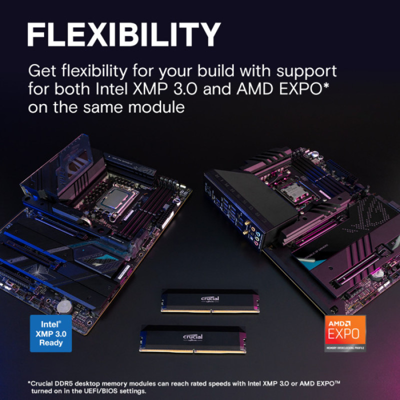 Оперативная память Crucial Pro 32GB DDR5-5600 MHz (CP32G60C40U5BT)