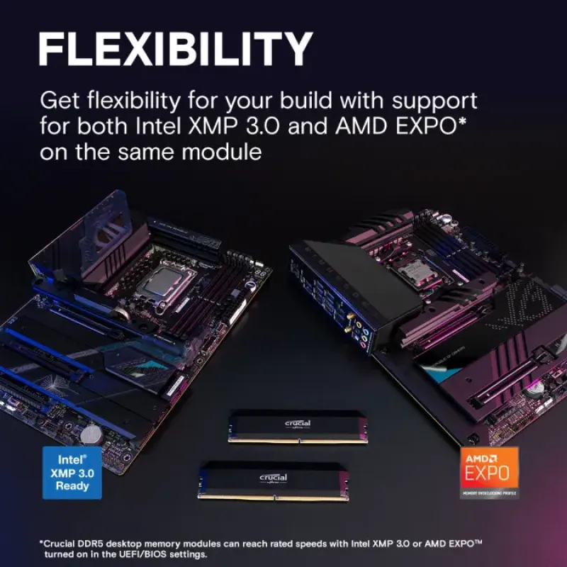 Оперативная память Crucial Pro 32GB DDR5-5600 MHz (CP32G60C40U5BT)