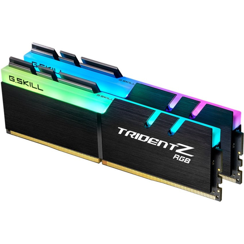 Оперативна пам'ять G.Skill DDR4-3200 16384MB PC4-25600 (Kit of 2x8192) Trident Z RGB Black (F4-3200C16D-16GTZRX)