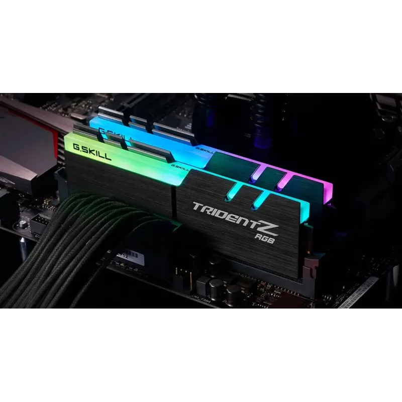 Оперативна пам'ять G.Skill DDR4-3200 16384MB PC4-25600 (Kit of 2x8192) Trident Z RGB Black (F4-3200C16D-16GTZRX)