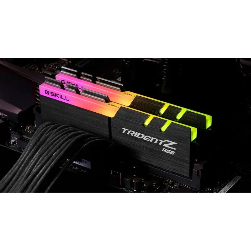 Оперативна пам'ять G.Skill DDR4-3200 16384MB PC4-25600 (Kit of 2x8192) Trident Z RGB Black (F4-3200C16D-16GTZRX)