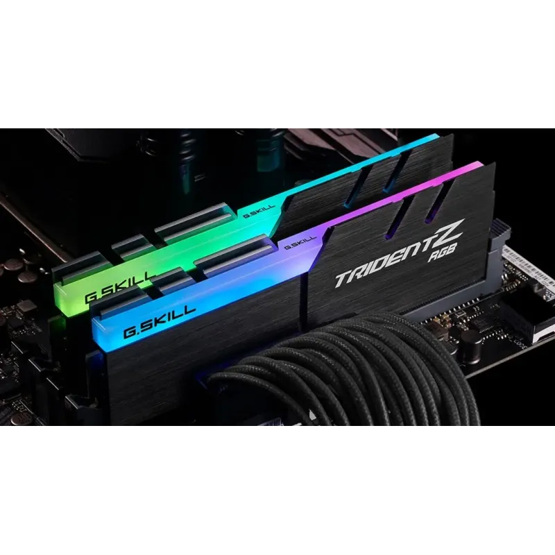 Оперативна пам'ять G.Skill DDR4-3200 16384MB PC4-25600 (Kit of 2x8192) Trident Z RGB Black (F4-3200C16D-16GTZRX)