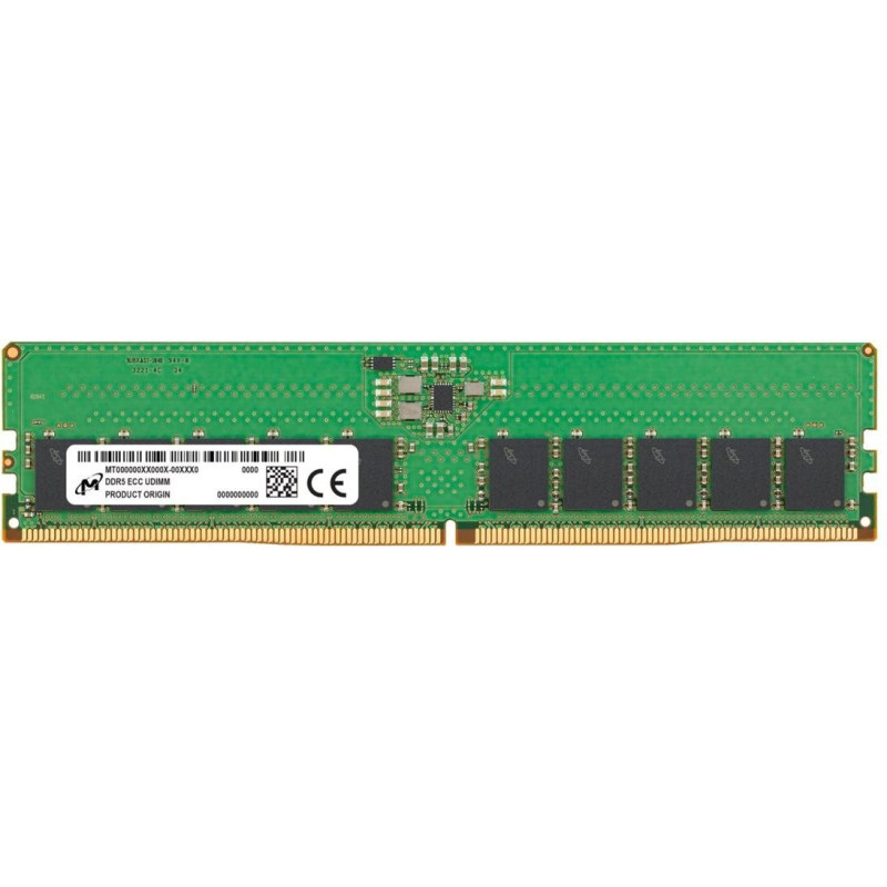 Оперативна пам'ять Micron 16GB DDR5 5600 MHz CL46 ECC UDIMM (MTC10C1084S1EC56BR)