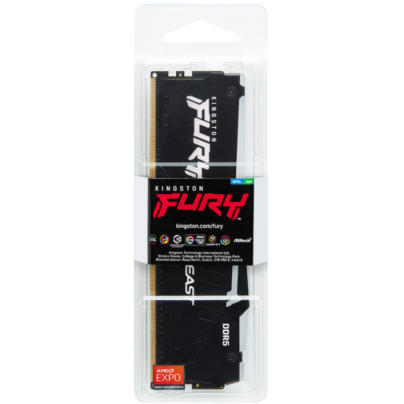 Оперативная память Kingston FURY 16 GB DDR5 6400 MHz Beast RGB EXPO (KF564C32BBEA-16)