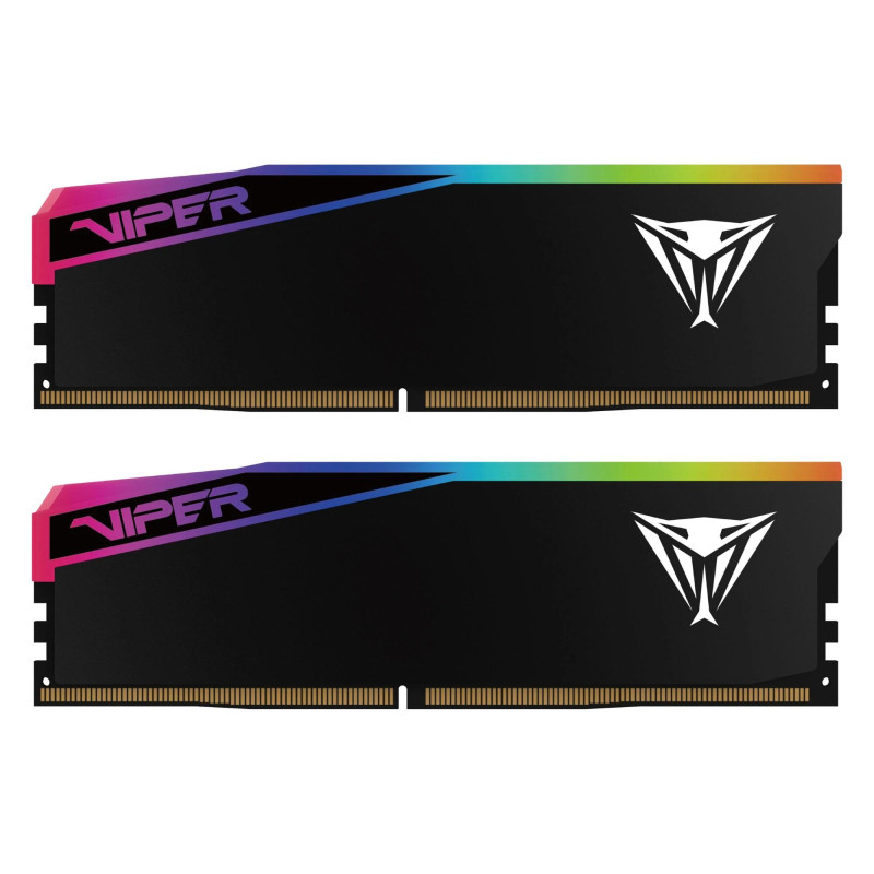 Оперативная память PATRIOT 32 GB (2x16GB) DDR5 6000 MHz Viper Elite 5 Ultra RGB Matte Black (VEUR532G6028K)