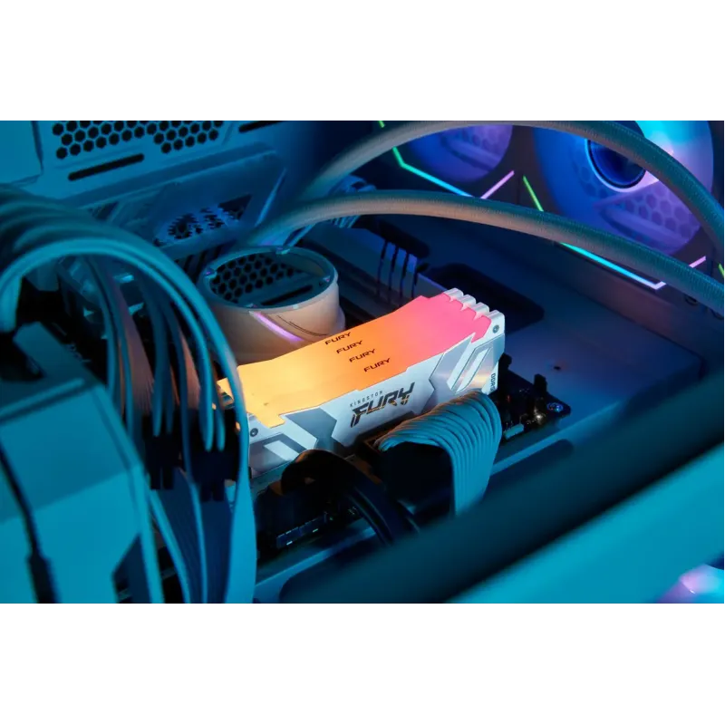 Оперативная память Kingston FURY 16 GB DDR5 8000 MHz Renegade RGB White/Silver (KF580C38RWA-16)
