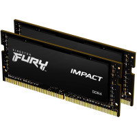 Оперативна пам'ять Kingston FURY 32 GB (2x16GB) SO-DIMM DDR4 3200 MHz Impact (KF432S20IBK2/32)