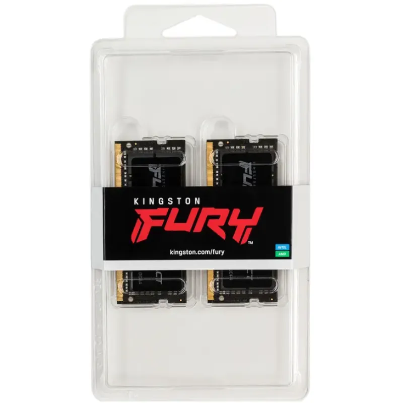 Оперативна пам'ять Kingston FURY 32 GB (2x16GB) SO-DIMM DDR4 3200 MHz Impact (KF432S20IBK2/32)