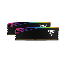 Оперативная память PATRIOT 32 GB (2x16GB) DDR5 6400 MHz Viper Elite 5 Ultra RGB Matte Black (VEUR532G6432K)