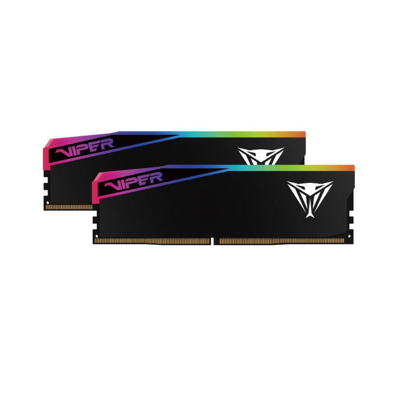 Оперативная память PATRIOT 32 GB (2x16GB) DDR5 6400 MHz Viper Elite 5 Ultra RGB Matte Black (VEUR532G6432K)