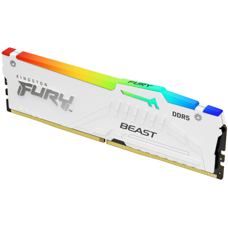 Оперативна пам'ять Kingston FURY 16 GB DDR5 6400 MHz Beast RGB EXPO White (KF564C32BWEA-16)