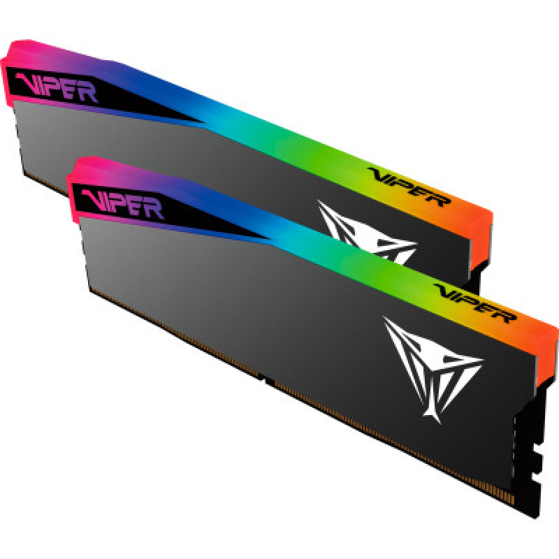 Оперативная память PATRIOT 64 GB (2x32GB) DDR5 6400 MHz Viper Elite 5 Ultra RGB Matte Black (VEUR564G6432K)