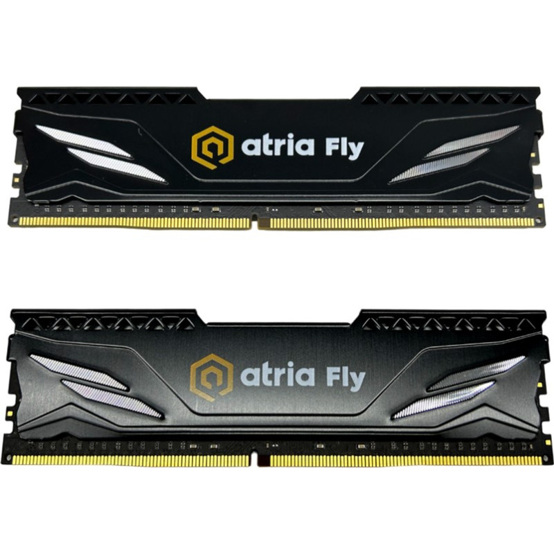 Оперативна пам'ять ATRIA 32 GB (2x16GB) DDR4 3200 MHz Fly Black (UAT43200CL18BK2/32)