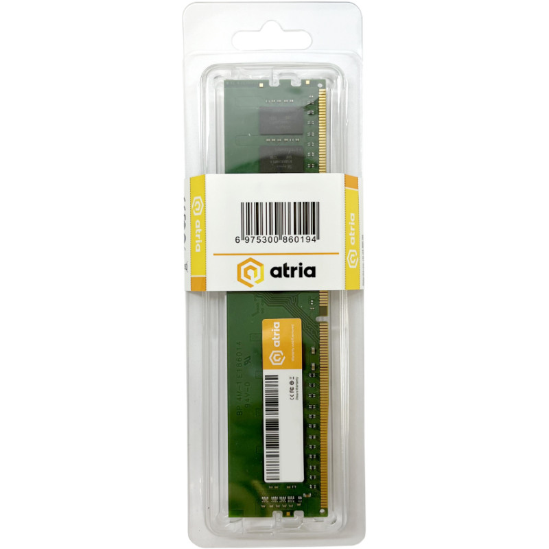 Оперативна пам'ять ATRIA 8 GB DDR4 2666 MHz (UAT42666CL19K1/8)
