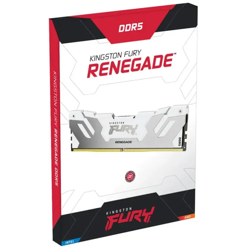 Оперативна пам'ять Kingston FURY 32 GB (2x16 GB) DDR5 7200 MHz Renegade Silver/White (KF572C38RWK2-32)